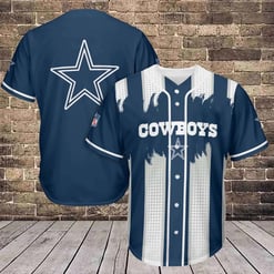 Dallas Cowboys Personalized Baseball Jersey BG644