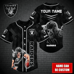 Las Vegas Raiders Personalized Baseball Jersey BG364