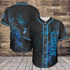 Detroit Lions Baseball Jersey AZCBJS133