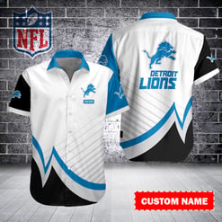 Detroit Lions Personalized Button Shirt BB673