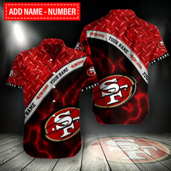 San Francisco 49ers Personalized Button Shirt BG670