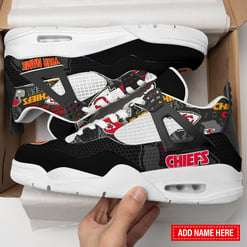 Kansas City Chiefs Personalized AJ4 Sneaker BG307