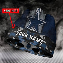 Dallas Cowboys Personalized Wool Beanie 162