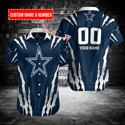 Dallas Cowboys Personalized Button Shirt BB210