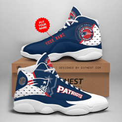 New England Patriots Personalized AJD13 Sneakers 1064