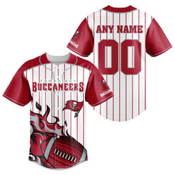 Tampa Bay Buccaneers Personalized Baseball Jersey BG756