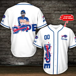 Buffalo Bills Personalized Baseball Jersey BG595