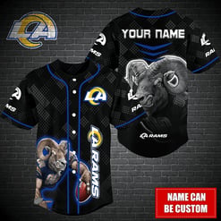 Los Angeles Rams Personalized Baseball Jersey BG366