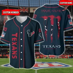 Houston Texans Personalized Baseball Jersey BG186