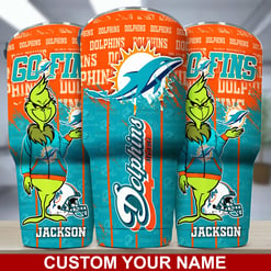 Miami Dolphins Personalized Tumbler BG107