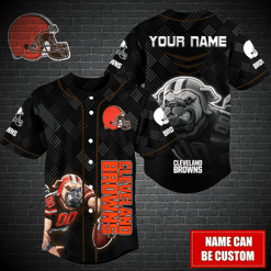 Cleveland Browns Personalized Baseball Jersey BG355