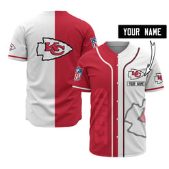 Kansas City Chiefs Personalized Baseball Jersey 516