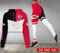 Kansas City Chiefs Personalized Combo Croptop Hoodie And Leggings AZCLG084+AZC2CHD084