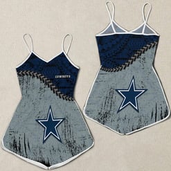 Dallas Cowboys Women Romper Jumpsuit 3D Printed S007