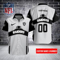 Las Vegas Raiders Personalized Button Shirt BB535