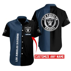 Las Vegas Raiders Personalized Button Shirt BB595