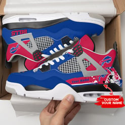 Buffalo Bills Personalized AJ4 Sneaker BG115