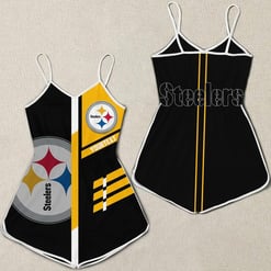 Pittsburgh Steelers Romper Women Romper Jumpsuit 3D Printed S019