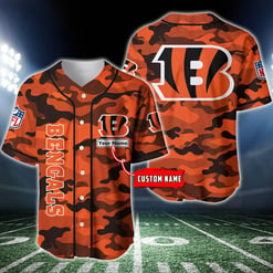 Cincinnati Bengals Personalized Baseball Jersey BG223