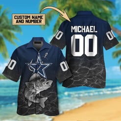 Dallas Cowboys Personalized Button Shirt BB842