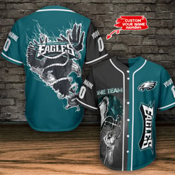 Philadelphia Eagles Personalized Baseball Jersey BG504