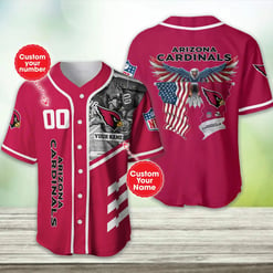 Arizona Cardinals Personalized Baseball Jersey BG388