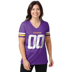 Minnesota Vikings Personalized V-neck Women T-shirt BG736