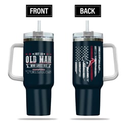 Just Old Man Who Loves Houston Texans 40oz Tumbler