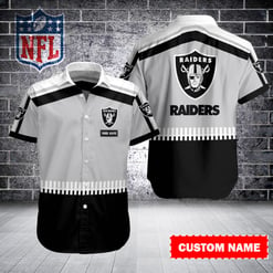 Las Vegas Raiders Personalized Button Shirt BB645