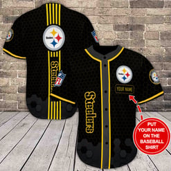 Pittsburgh Steelers Personalized Baseball Jersey Shirt 131