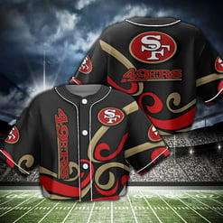 San Francisco 49ers Crop Top Baseball Jersey 86