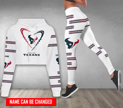 Houston Texans Personalized Combo Croptop Hoodie And Leggings AZCLG128+AZC2CHD128