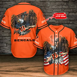 Cincinnati Bengals Personalized Baseball Jersey BG558