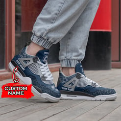 Dallas Cowboys Personalized AJ4 Sneaker BG181