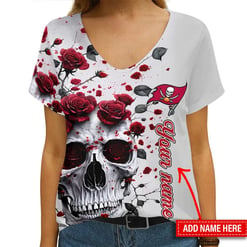 Tampa Bay Buccaneers Personalized V-neck Women T-shirt AGCWTS215