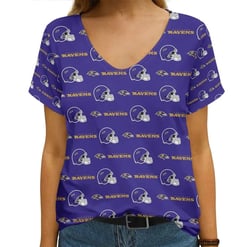 Baltimore Ravens V-neck Women T-shirt