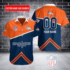 Denver Broncos Personalized Button Shirt BB349