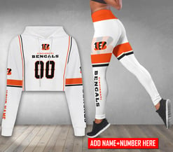 Cincinnati Bengals Personalized Combo Croptop Hoodie And Leggings BGLG365+BG2CHD365