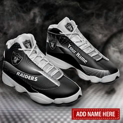 Las Vegas Raiders Personalized AJD13 Sneakers BG124