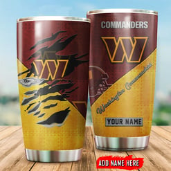 Washington Commanders Personalized Tumbler BGTUM687